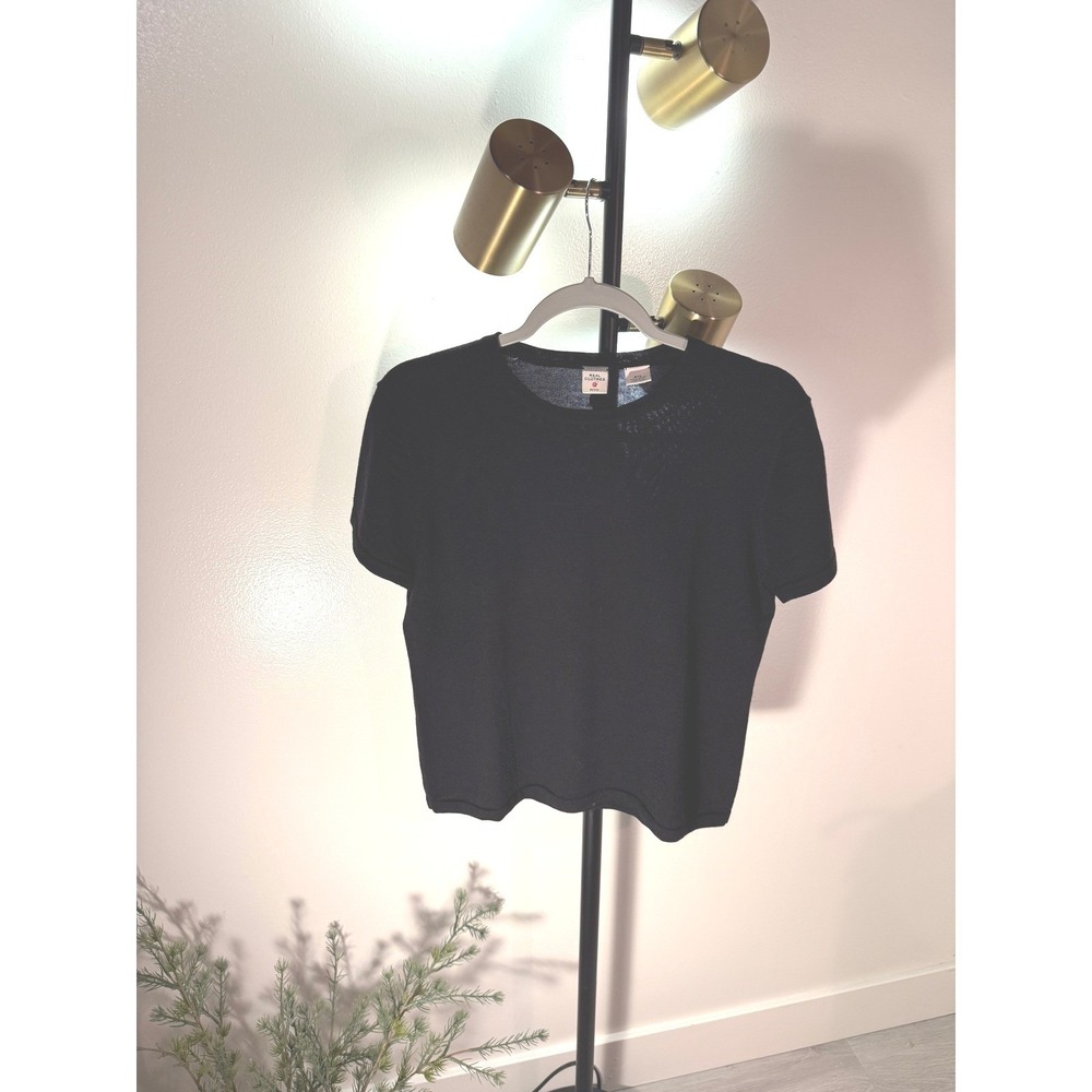 Real Clothes wool sustainable blk crewneck long lasting quality real material LG